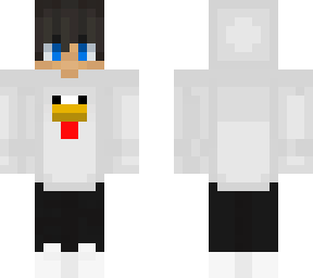 boy with chicken and blue eyes