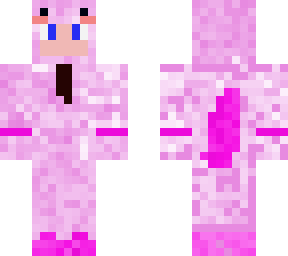 Boy with Cute Pink Axolotl suit