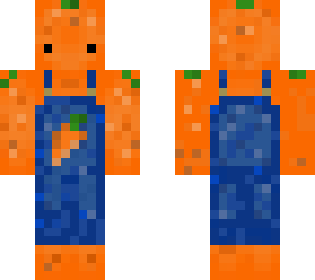Carrot with an Stylish Overall gardener Nice Skin