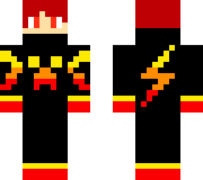 cool lava guy with lighting bolt on back