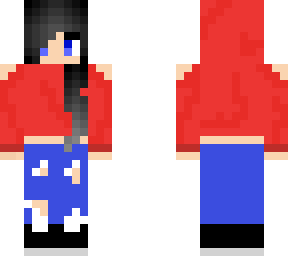 cute girl with red hoodie