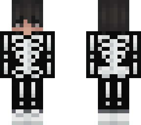 Dark Hair Skeleton Boy