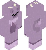 Furry purple cat moth