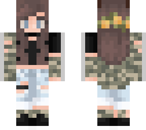 girl short hair skin