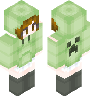 Girl with creeper hoodie