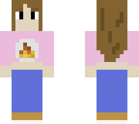 Girl with pink sweater