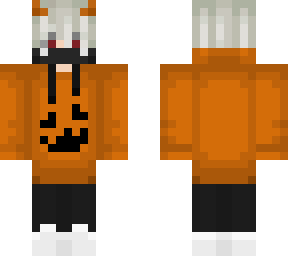 Orange Halloween Pumpkin Skeleton
