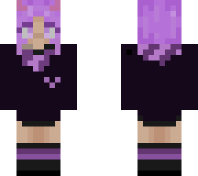 short hair version of the Halloween skin I made