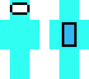 light blue among us character