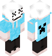 Marshmallow in blue jacket