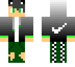 Minecraft boy with nike hoodie Make sure to leave a like and follow me