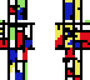 Mondrian style except its not Mondrian style