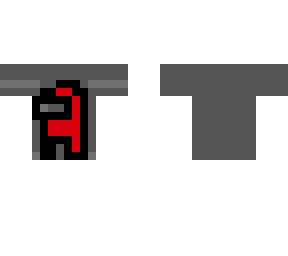 mong us red tshirt template