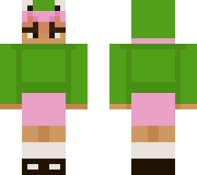 my skin w frog hat