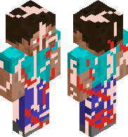 Painted Skin, with blood (STEVE)