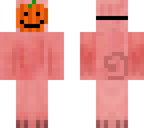 Pumpkin mask boy for halloween