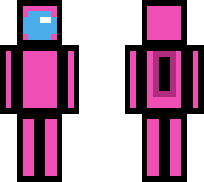 Pink Among Us character