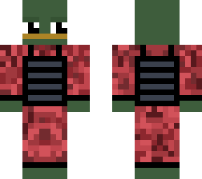 PinkRed PePe Military Suit - Skindex