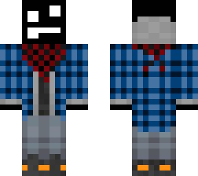 plaid jacket with bandana