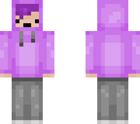 Purple Hoodie Character