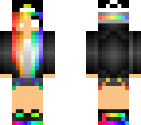 Rainbow blind Halloween girl