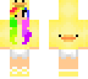 rainbow duck onesie skin