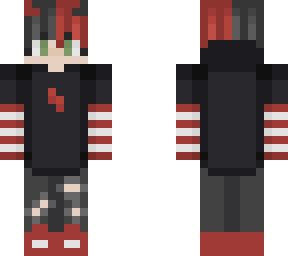 red and black alt boy slim