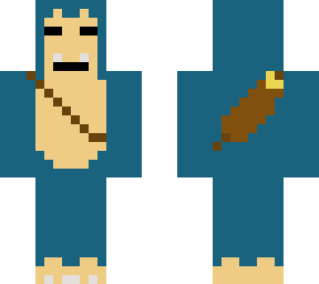 Snorlax with a bag of bananas