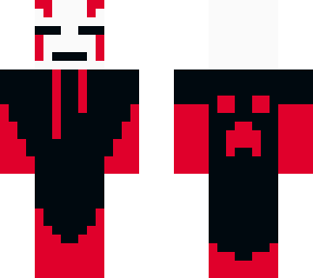 The most scary skin creeper logo behind