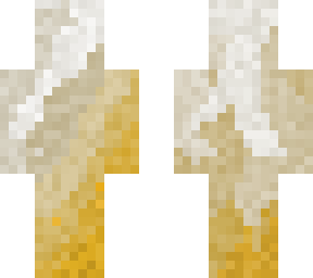 white to yellow fabric