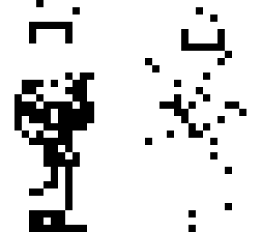 white with katana lines