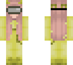 Yellow Among Us Girl FIXED w mask