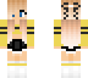 Yellow and black cheerleader