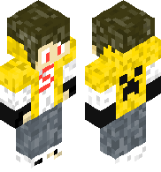 Yellow hodiie minecraft skin 
